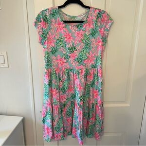 Lilly Pulitzer Pink and Green Floral dress